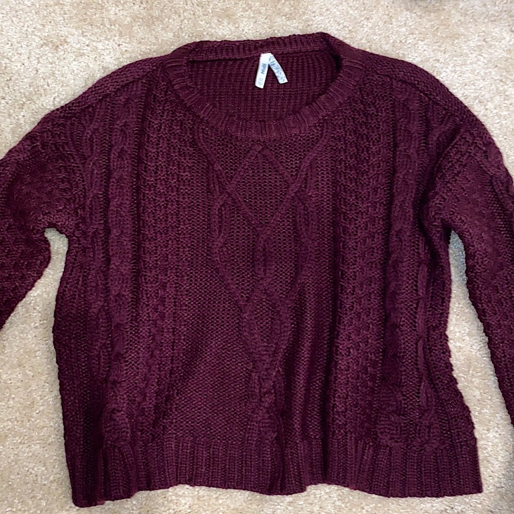 Burgundy/purple Target sweater